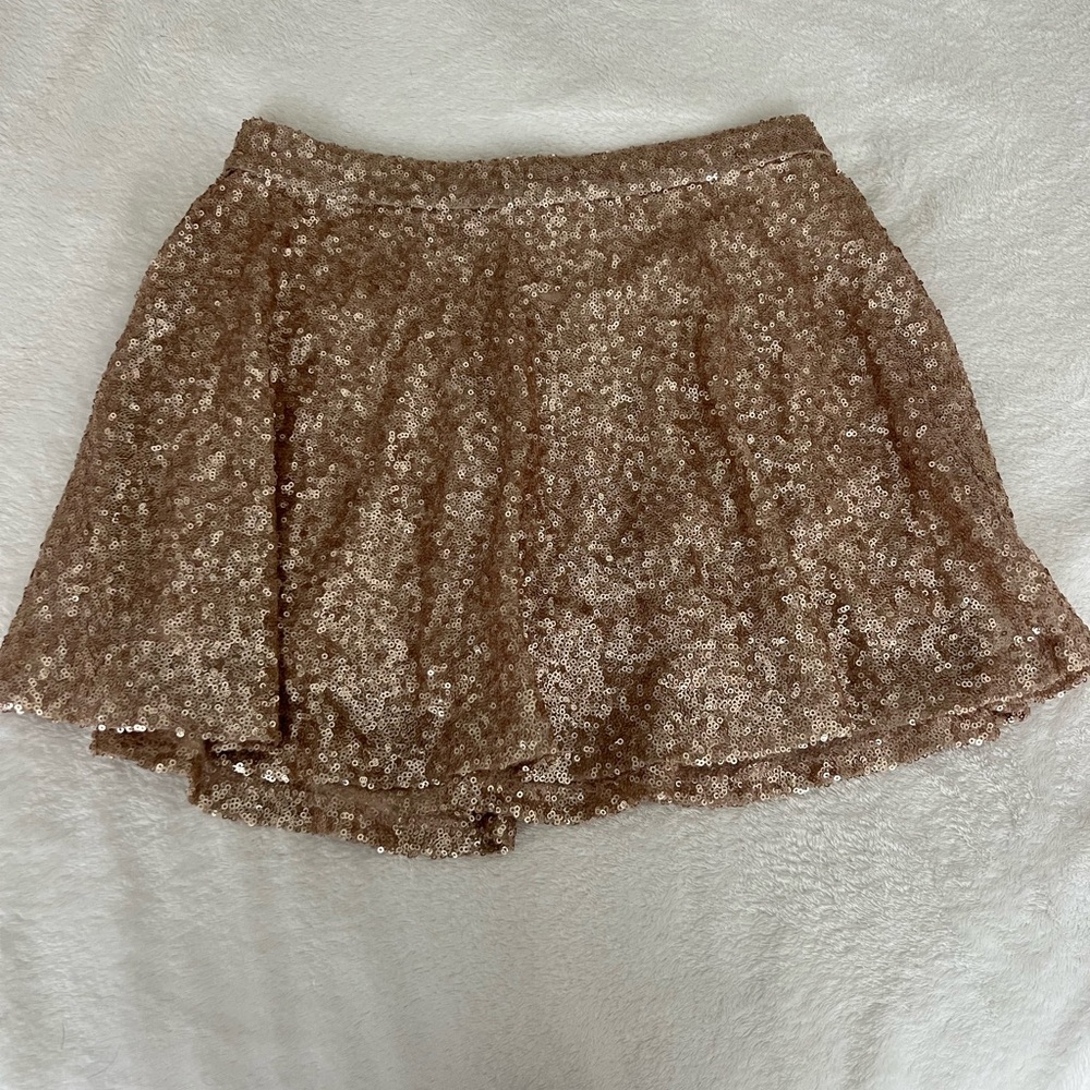 Sparkling Gold Sequin Skirt